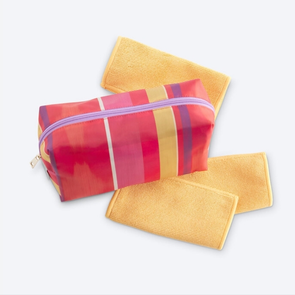 Norwex Grab n Go Zipper Pouch with Mini Envirocloths